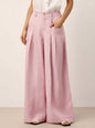 VERIDIANA Sculpted Pleat Elasticated Back Relaxed Pants
