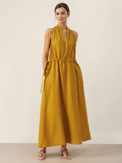 BETH V-Neck Halter Maxi Dress