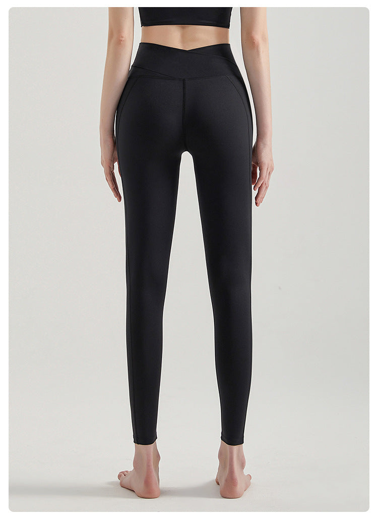Vest High Strength Shockproof Push-up Bra & Long Pants Two-Piece