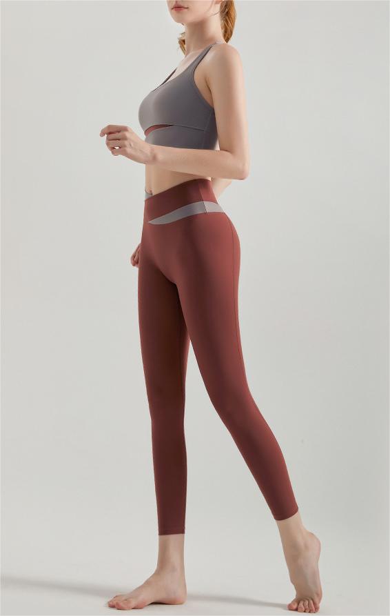 Vest High Strength Shockproof Push-up Bra & Long Pants Two-Piece