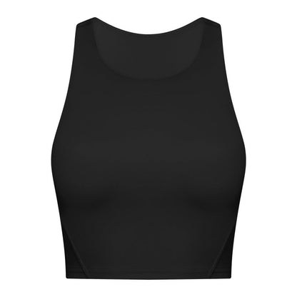 Pull High Round Tie Chest Pad Nude Feel Tight High Elastic Top