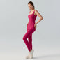 U-Neck Sleeveless Slim Fit Hollow Cutout Jumpsuit