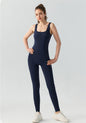 U-Neck Sleeveless Slim Fit Hollow Cutout Jumpsuit