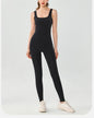 U-Neck Sleeveless Slim Fit Hollow Cutout Jumpsuit