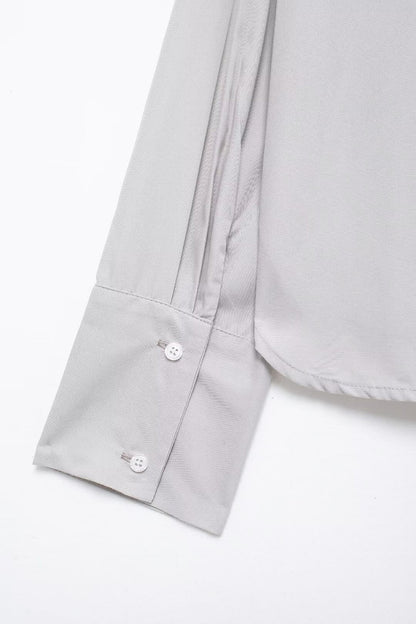 Jewelry Poplin Shirt Casual Two-Piece Set