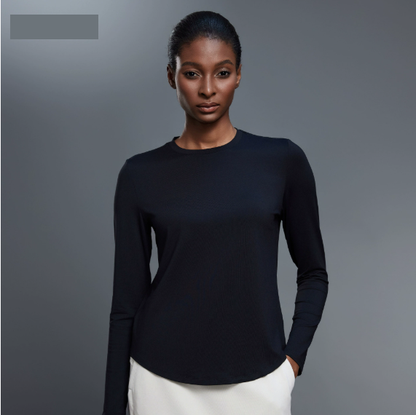 Crew Neck Loose Long Sleeve Top