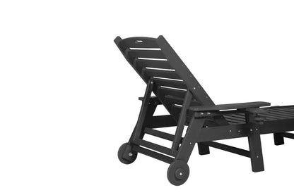 Black Finish Outdoor Lounge Chair