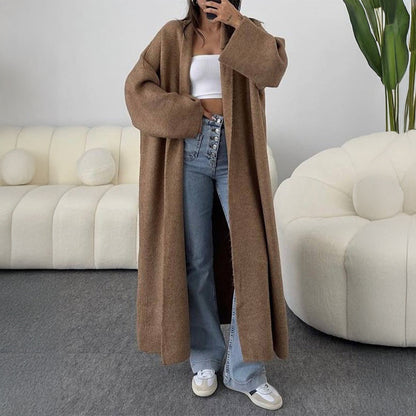 Long Sleeve Wool Overcoat Sweaters