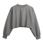 Fleece Lined Cropped Long Sleeved Fitness Top