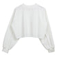 Fleece Lined Cropped Long Sleeved Fitness Top