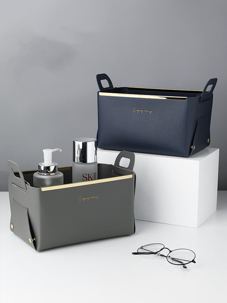 Nordic PU Leather Large Storage Box