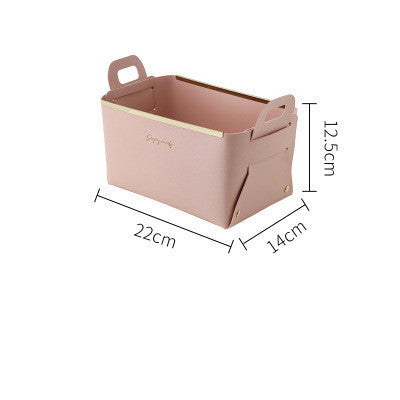Nordic PU Leather Large Storage Box