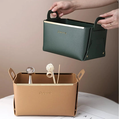 Nordic PU Leather Large Storage Box