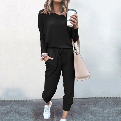 Loose Fitted Long Sleeve Casual Set