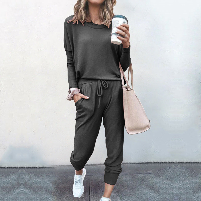 Loose Fitted Long Sleeve Casual Set