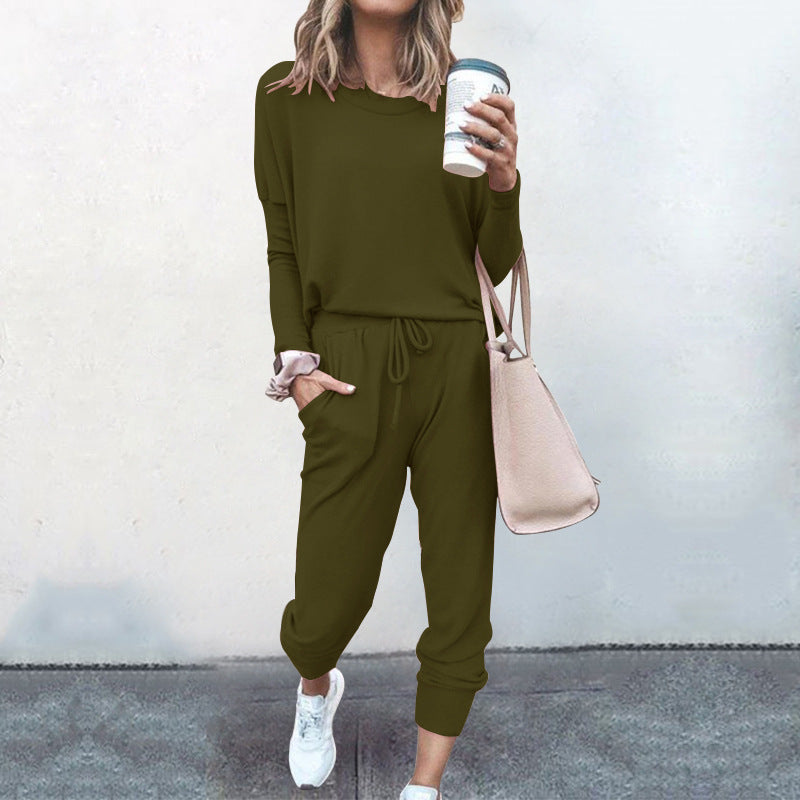 Loose Fitted Long Sleeve Casual Set