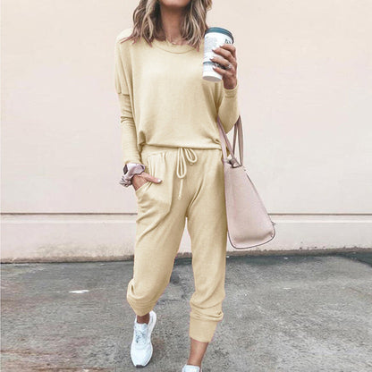 Loose Fitted Long Sleeve Casual Set