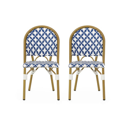 Geometric Chic French Bistro Chair Set