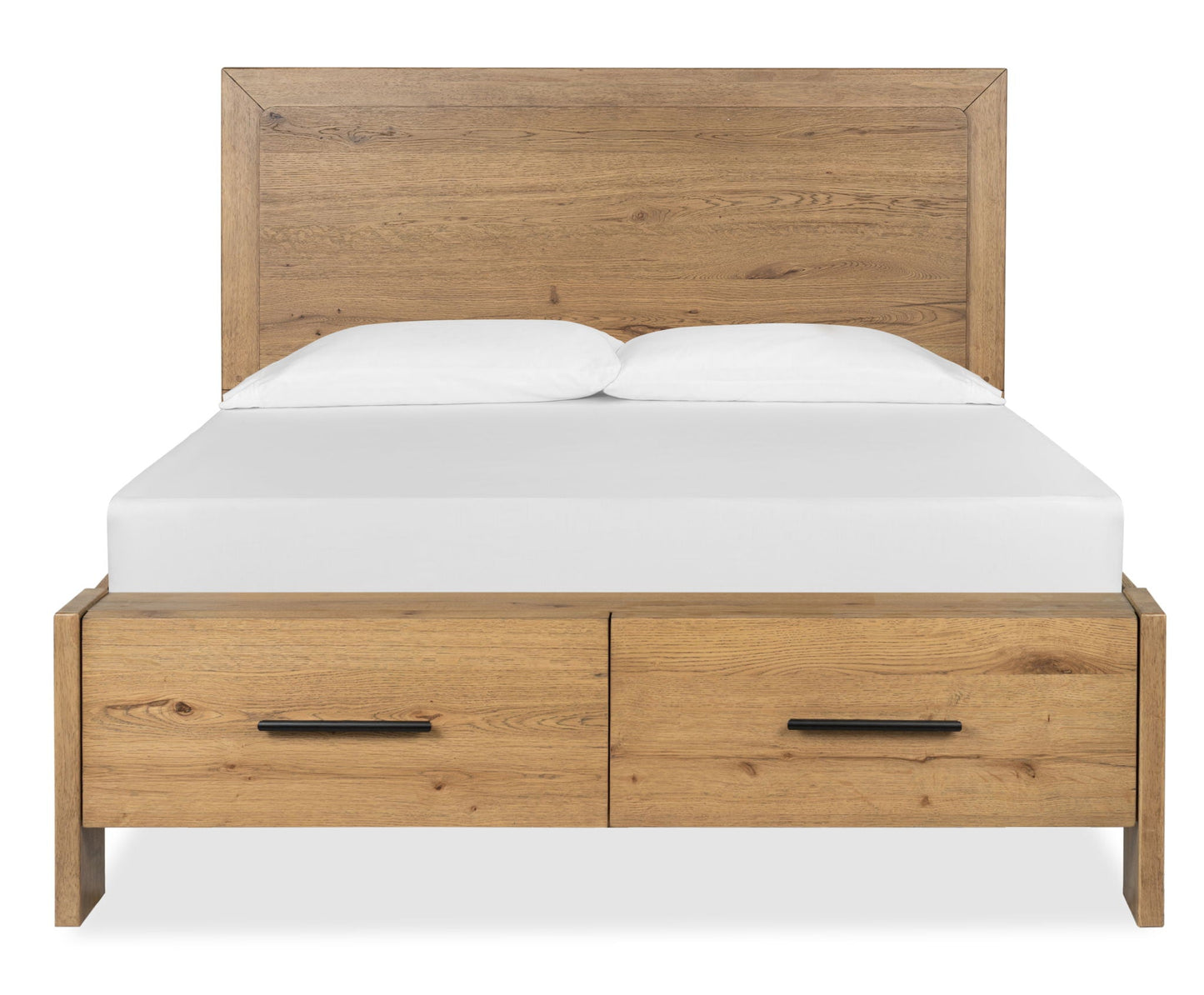 Davenport - Panel Bed with Storage - Rustic Caramel