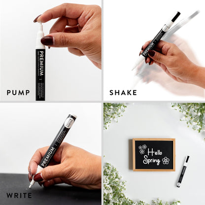 200 Chalkboard Labels with Chalk Marker