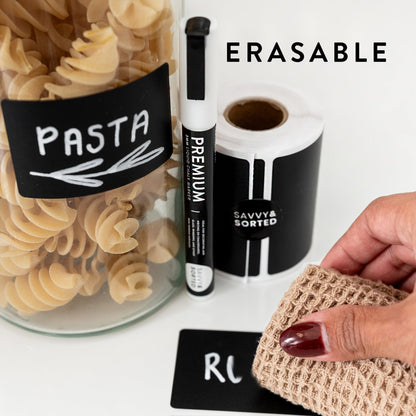 200 Chalkboard Labels with Chalk Marker