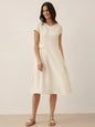 ALEXA Natural Summer V-Neck Dress