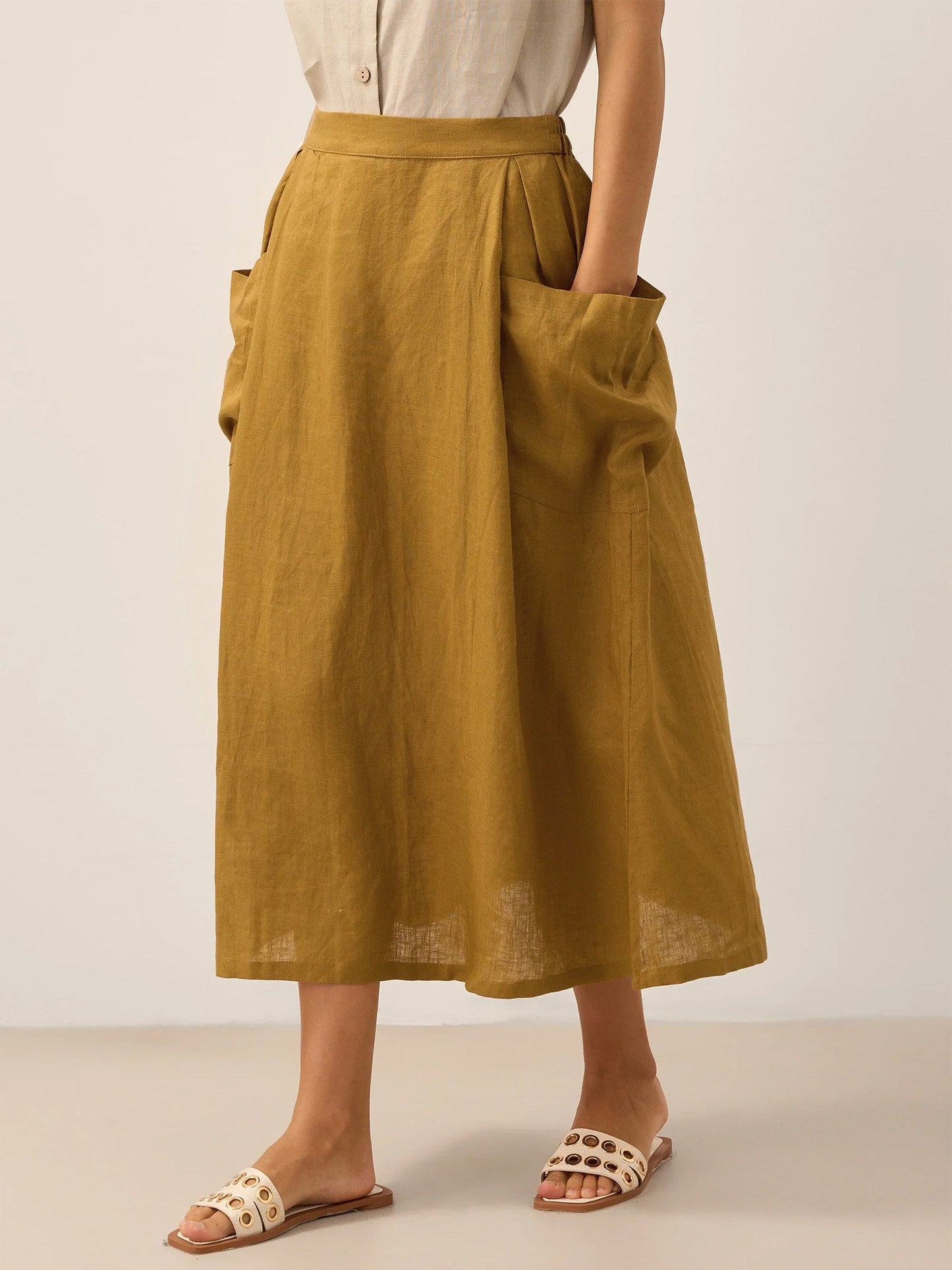 MARINA Elastic Waist Skirt