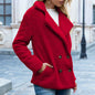 Button Collared Loose Fleece Coat