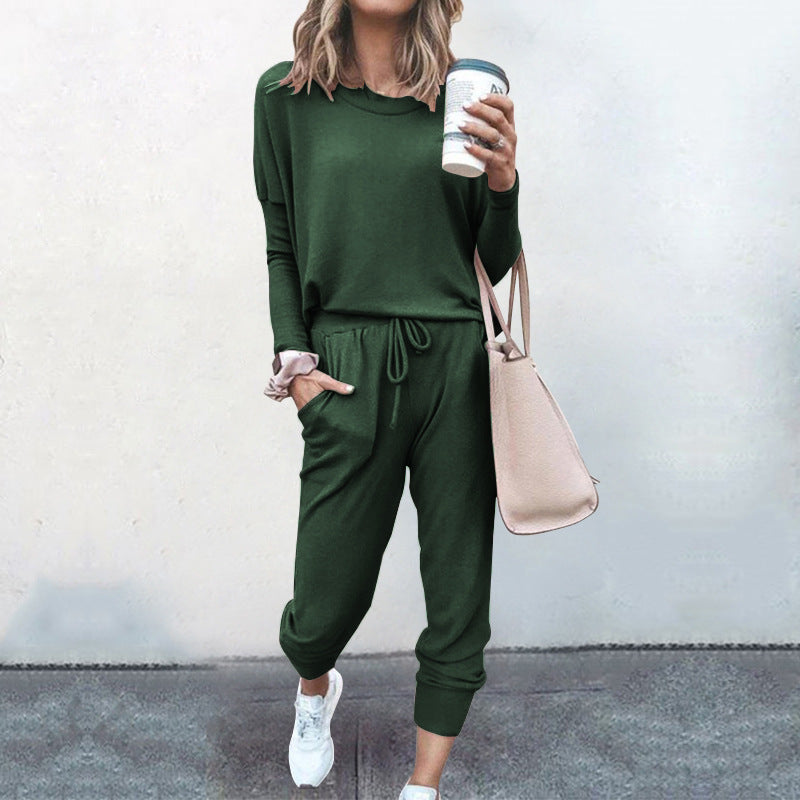 Loose Fitted Long Sleeve Casual Set