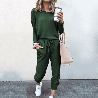 Loose Fitted Long Sleeve Casual Set