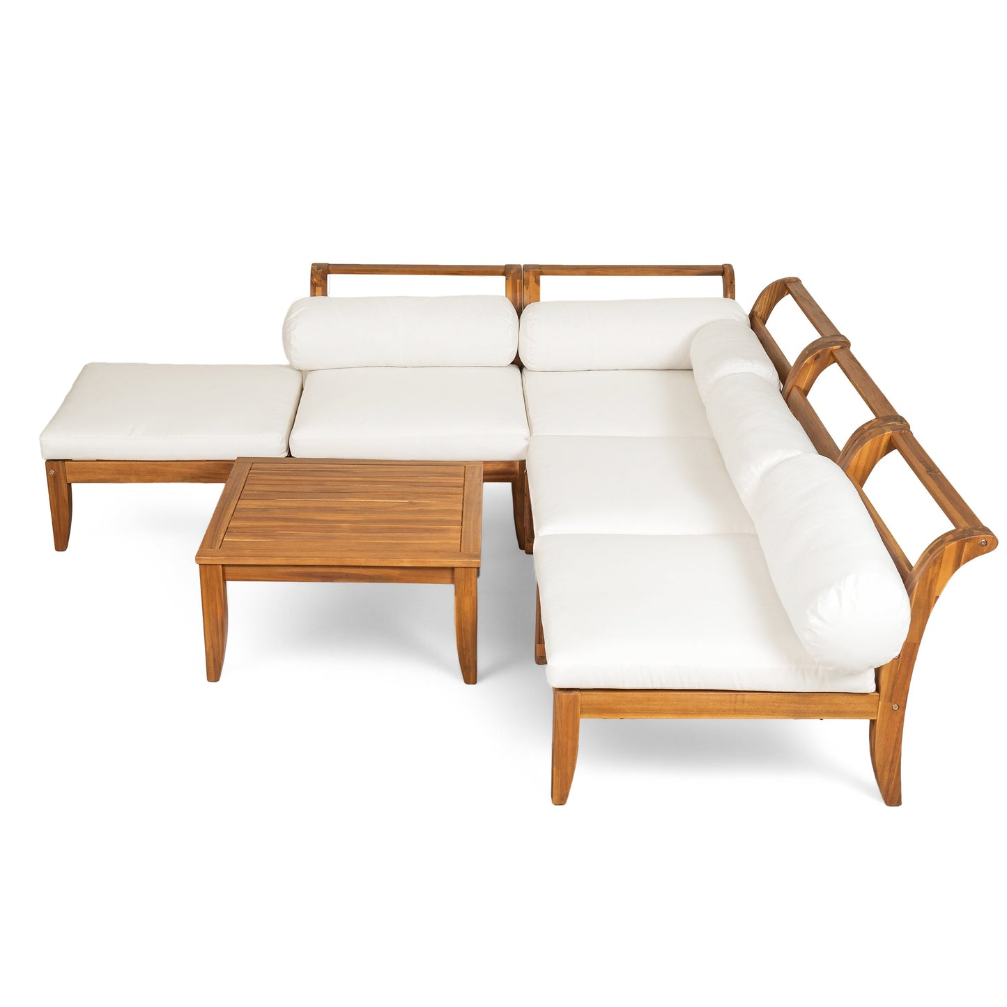 6 Piece Acacia Outdoor Sectional