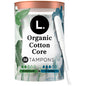 L. Organic Cotton Tampons Multipack, Regular & Super Absorbency, 30 Count