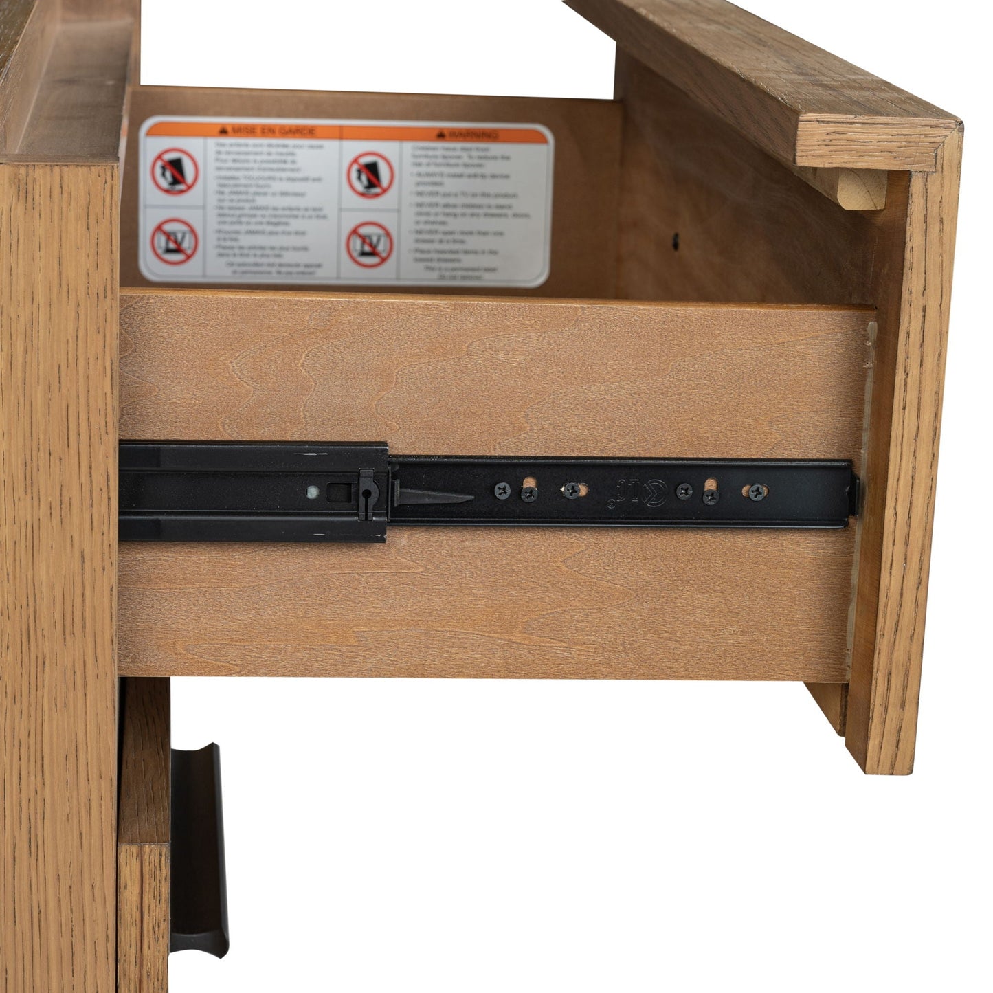 Davenport - Panel Bed with Storage - Rustic Caramel