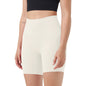 High Waist Biker Shorts Tummy Control - Ivory