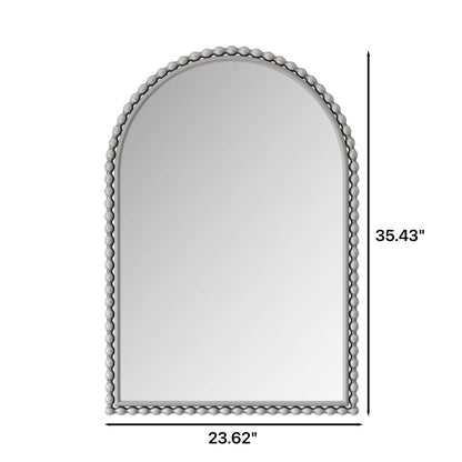 Vintage Iron Art Arch Mirror, Wall Hanging Or Table Display