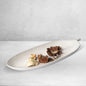 Elegant Decorative Leaf Design Wood Tray