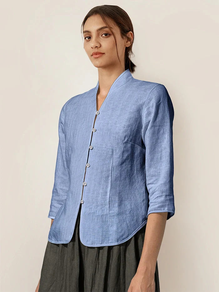 AMELIA Hand Button Fitted Jacket