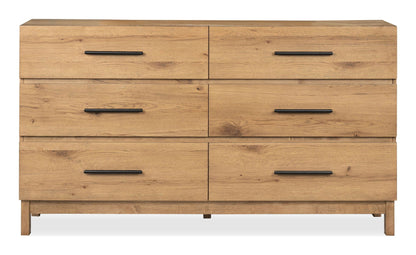 Davenport - Double Drawer Dresser - Rustic Caramel