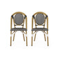 Checkered Chic French Bistro Chair Set