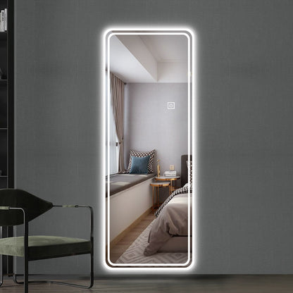 Full Length Floor Mirror LED with Dimming & 3 Color Modes