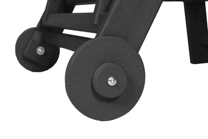 Black Finish Outdoor Lounge Chair