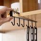 6 Hooks Kitchen Shelf Storage Rack