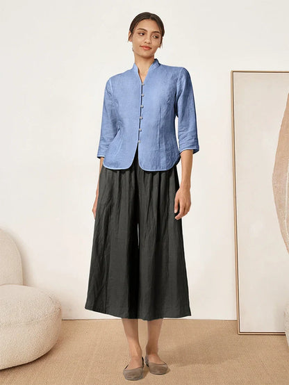 AMELIA Hand Button Fitted Jacket