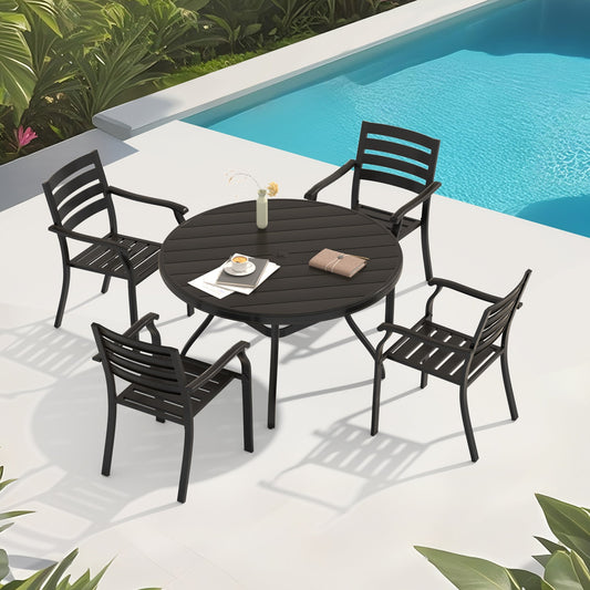 5 Piece Outdoor Patio Dining Set