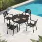 5 Piece Outdoor Patio Dining Set