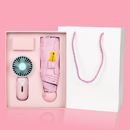 Small Umbrella Fan Gift Set