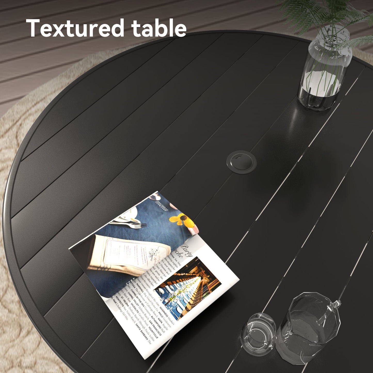 5 Piece Outdoor Patio Dining Set