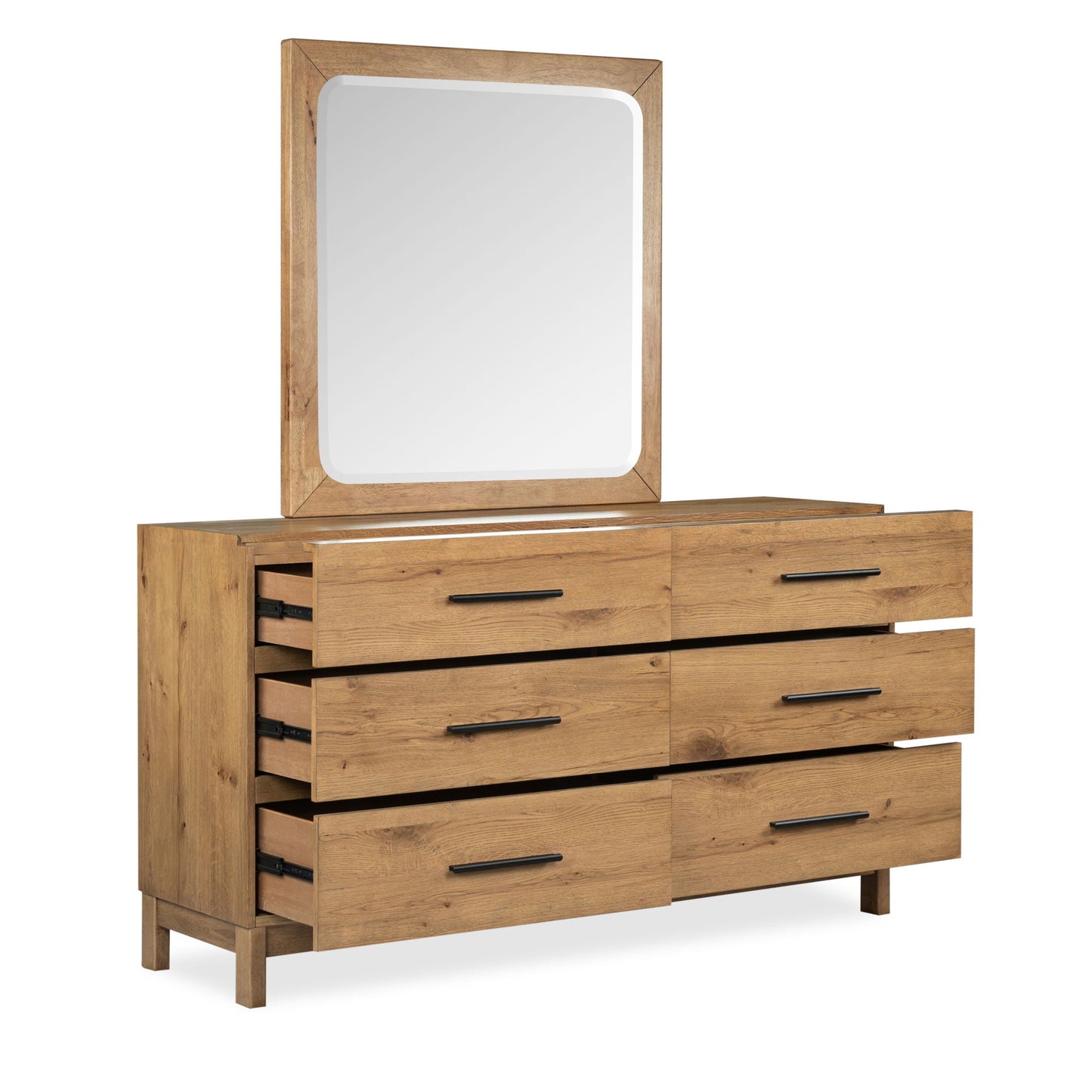 Davenport - Double Drawer Dresser - Rustic Caramel