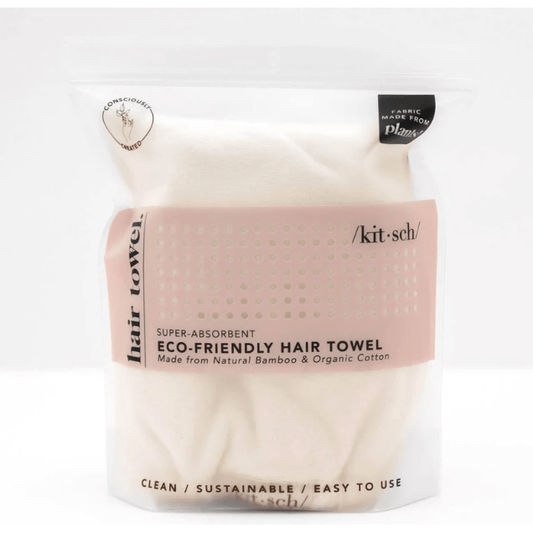 KitSch Eco-Friendly Ivory Hair Towel