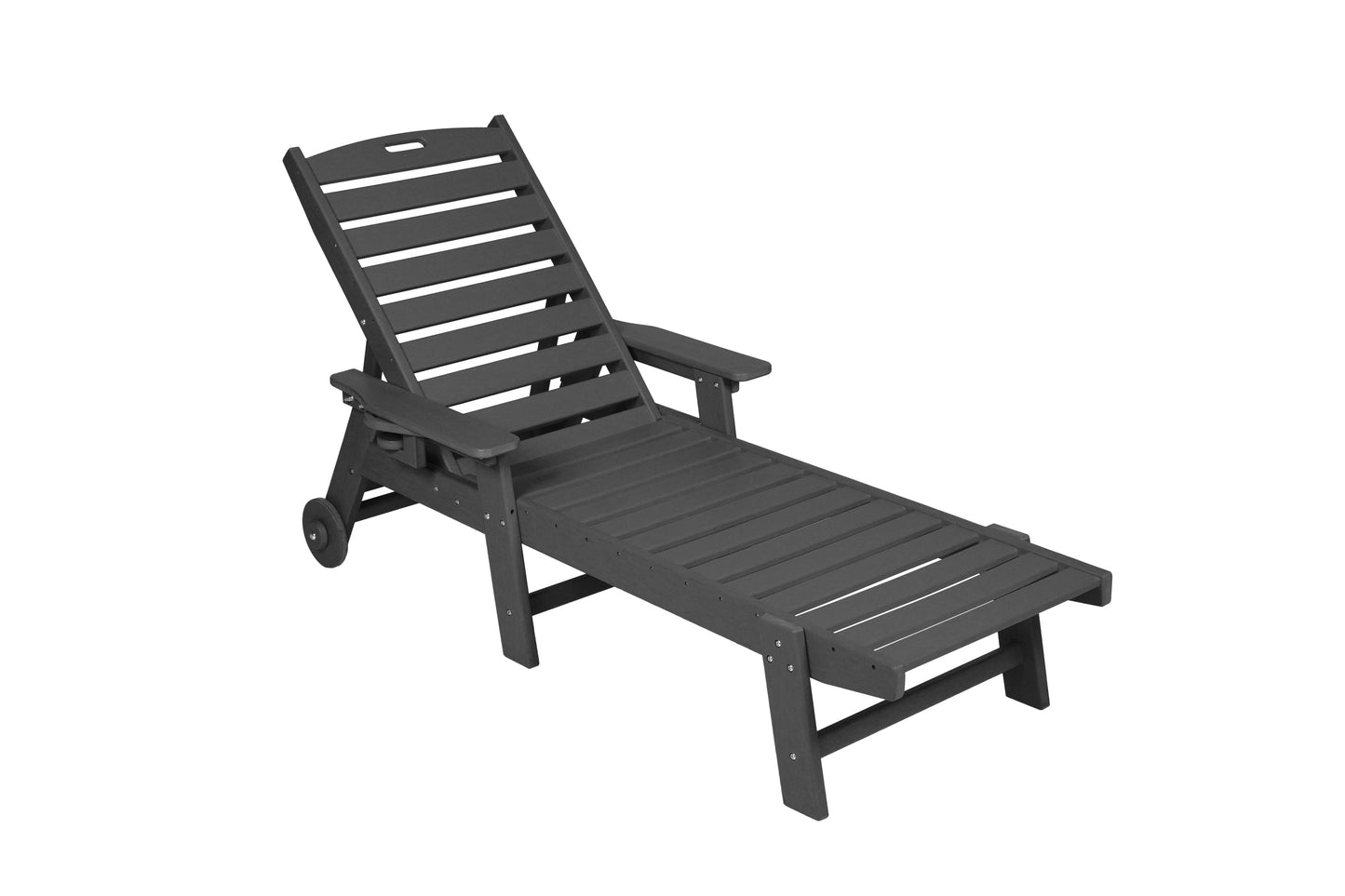 Black Finish Outdoor Lounge Chair